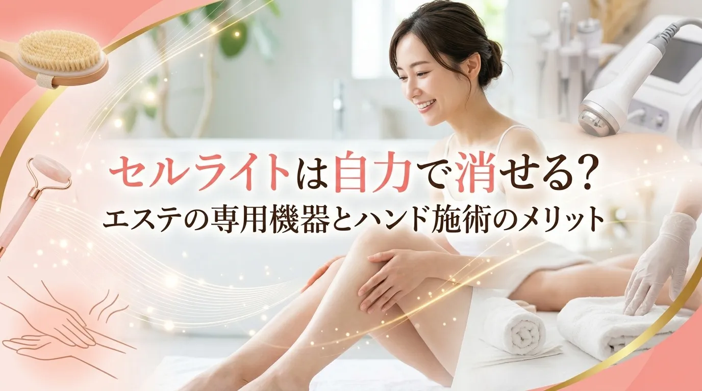 セルライトは自力で消せる？エステの専用機器とハンド施術のメリット