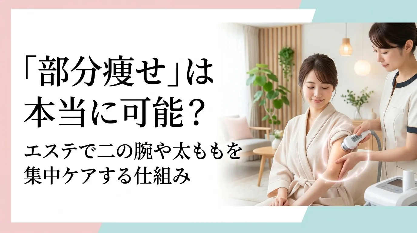 「部分痩せ」は本当に可能？エステで二の腕や太ももを集中ケアする仕組み