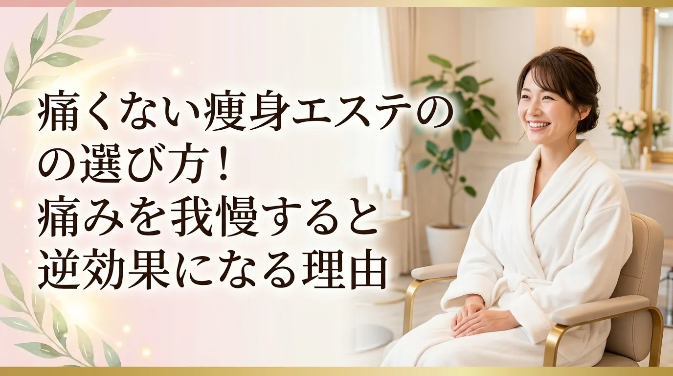 痛くない痩身エステの選び方！痛みを我慢すると逆効果になる理由
