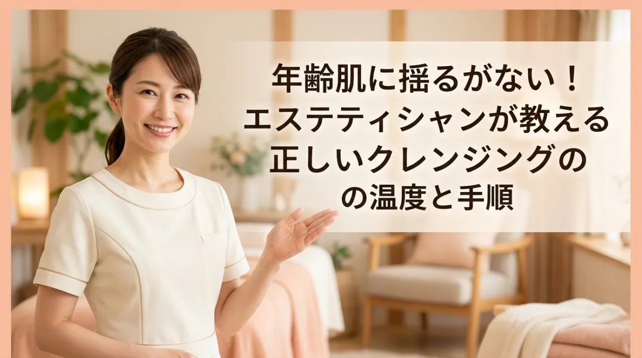 年齢肌に揺るがない！エステティシャンが教える正しいクレンジングの温度と手順